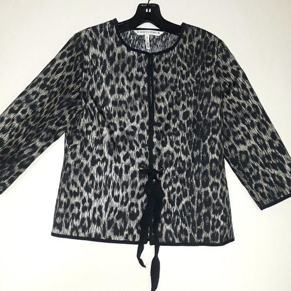 Rebecca Moses Jackets & Blazers - Rebecca Moses leopard print women jacket/blazer XS